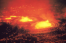 Lac de lave ou tang de feu